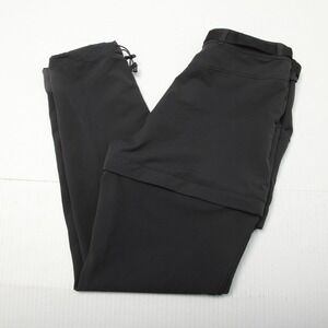 Stoic Pants Convertible Men Small Black Softshell Belted Hiking Stretch